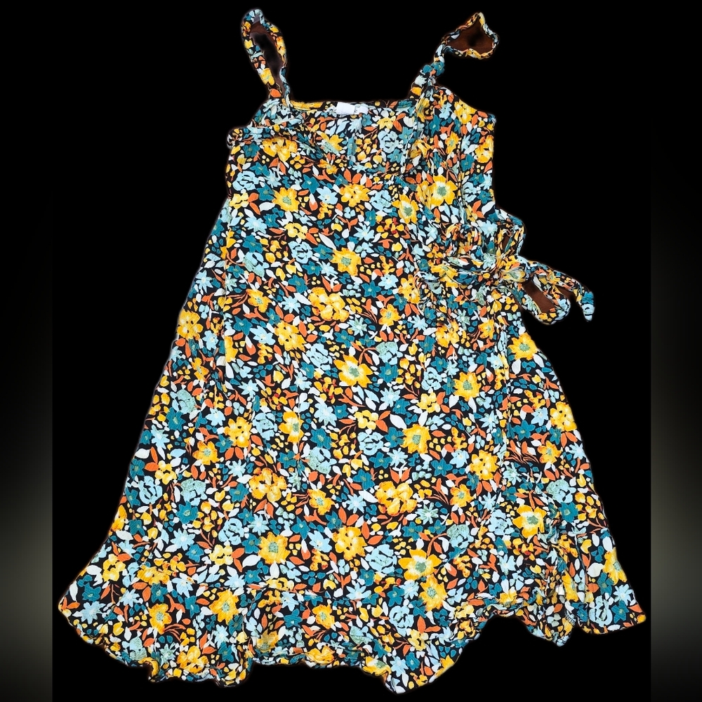 O'Neill Women's S, Floral Wrap Mini Sundress# Boho, Casual, Cottagecore